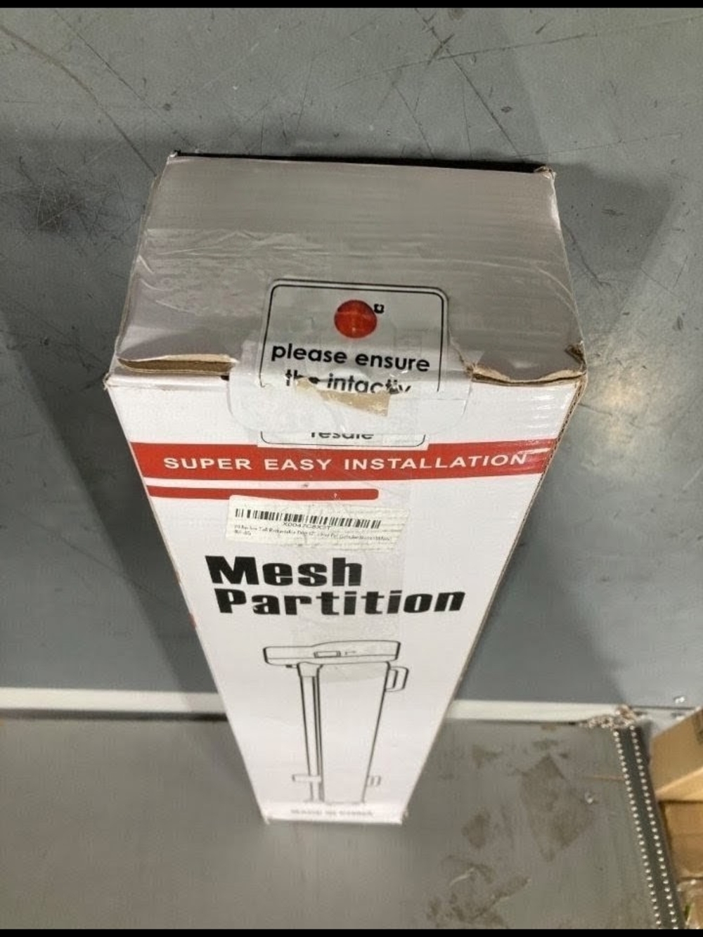 20 Inches Tall Retractable Mesh Partition